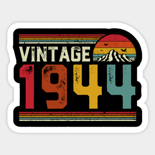 Vintage 1944 Birthday Gift Retro Style Sticker